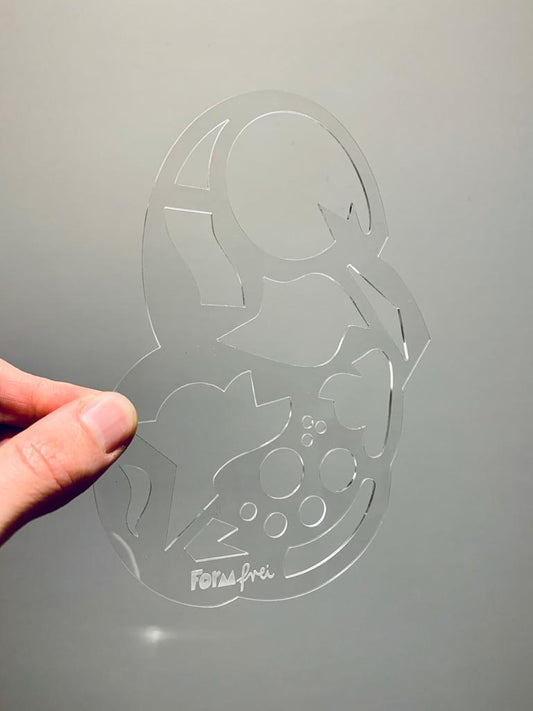 "Formfrei" Drawing stencil